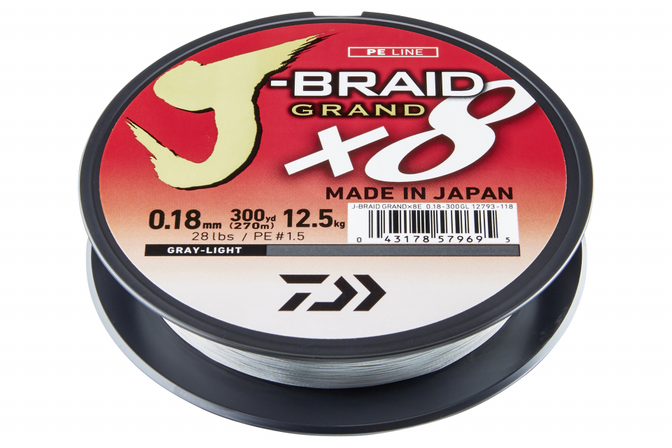 J-Braid Grand X8 <span>| Braided line | light grey</span>