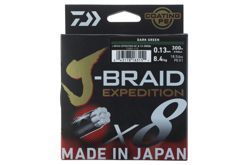 J-Braid Expedition X8 <span>| Braided line | dark green</span>