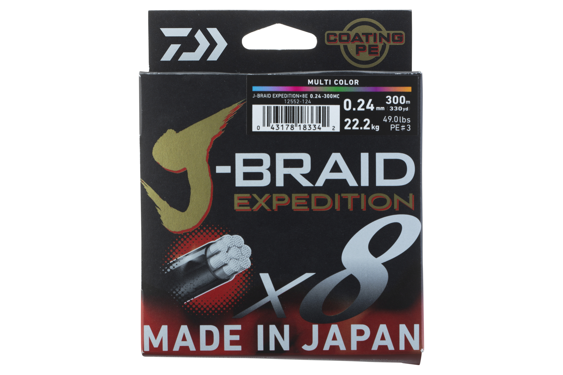 J-Braid Expedition X8 <span>| Braided line | multi-color</span>