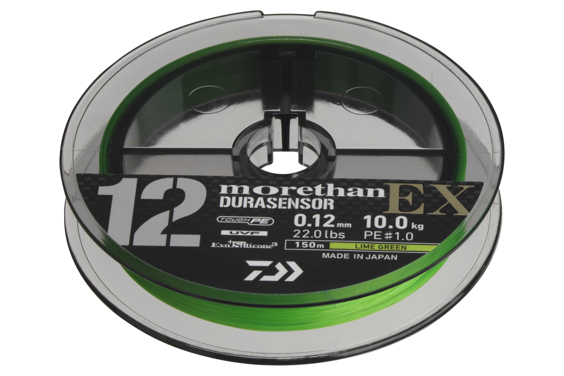 Morethan DURASENSOR 12 BRAID EX+Si3 <span>| Braided line | lime green</span>
