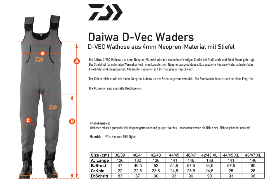 Daiwa D-Vec Waders <span>| grey</span>