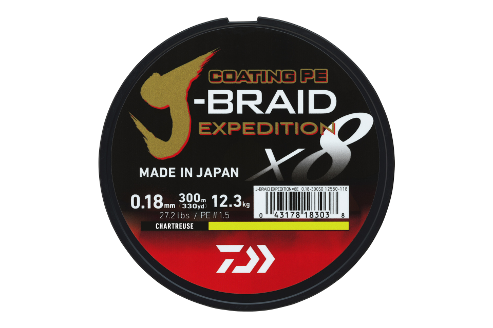 J-Braid Expedition X8 <span>| Braided line | chartreuse</span> J-Braid Expedition X8 <span>| Braided line | chartreuse</span>